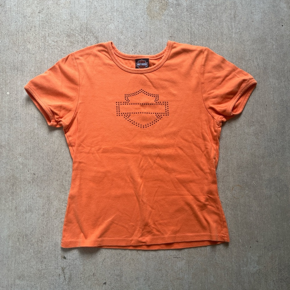 Harley-Davidson Women's Tee in Vibrant Orange